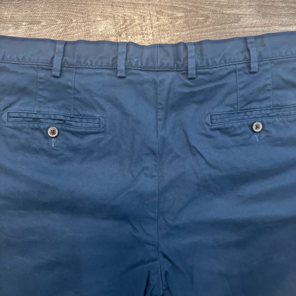 Peter Millar Crown Deep Blue Shorts Pima Cotton ME0B05 Mens Sz. 35